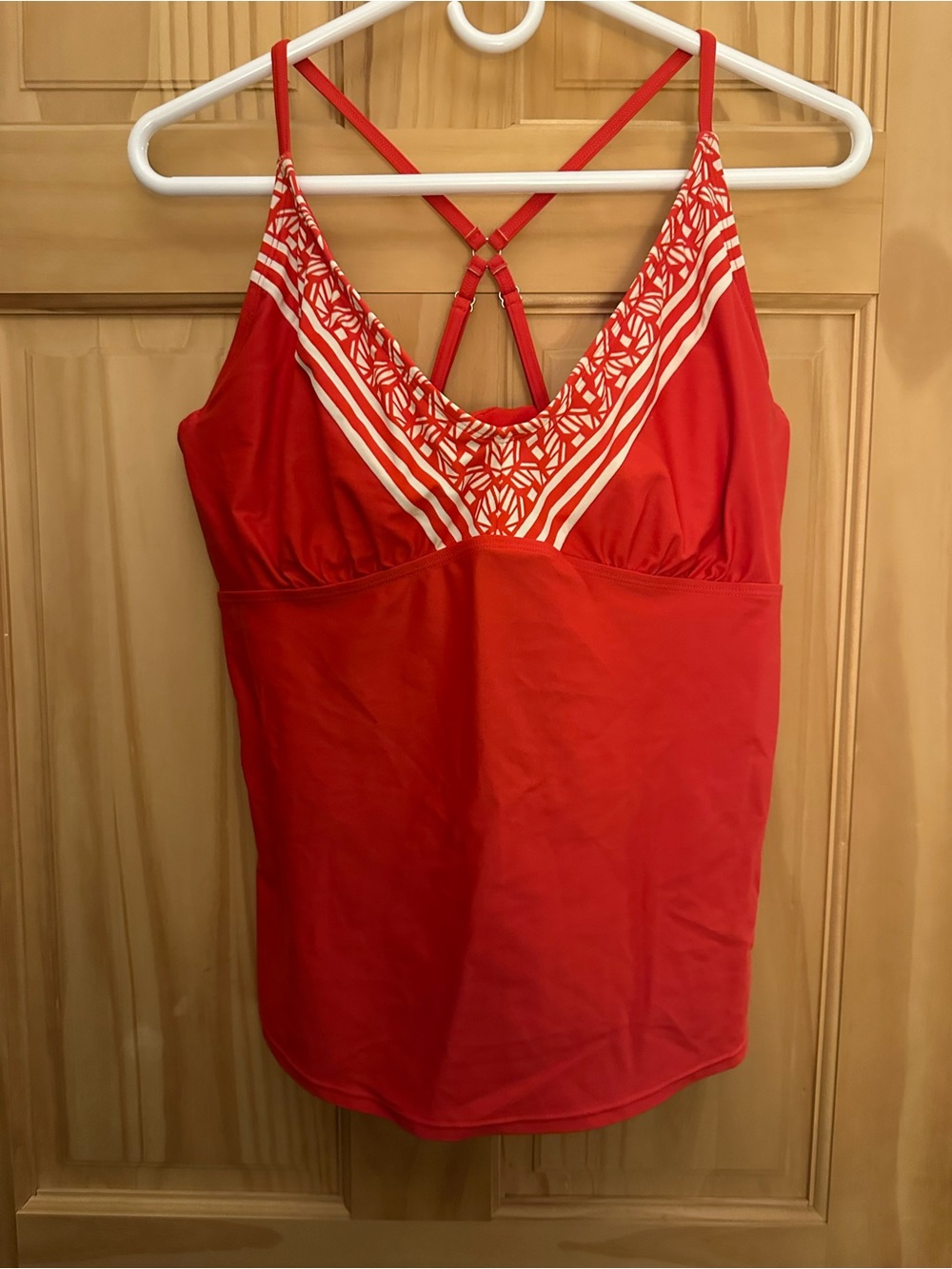 Red Strappy V-Neck Women’s Tank Top